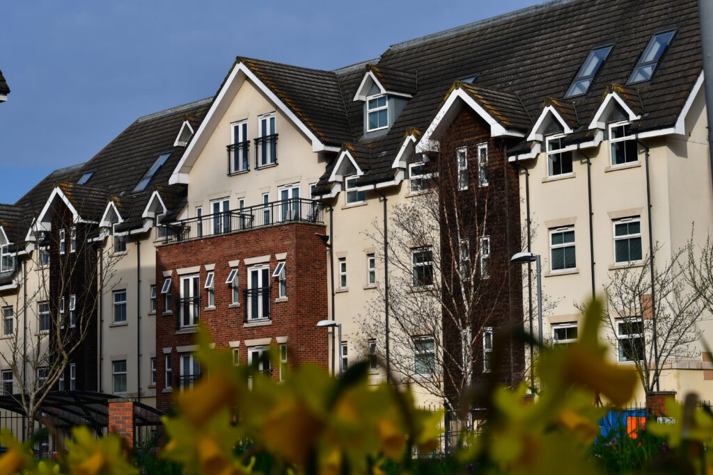 Exterior photograph of Townsend Mews, a 155-unite estate in Hertfordshire that Red Brick Management worked with